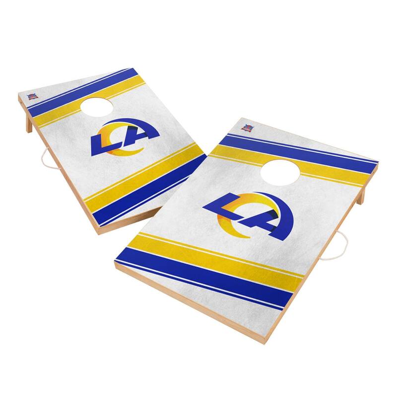 Los Angeles Rams NFL 2x4 Tailgate Cornhole Boards - Include Team Bags + Carry Case