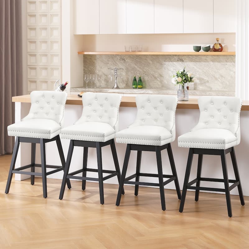 26"/30" Faux Leather Swivel Counter or Bar Height Stools