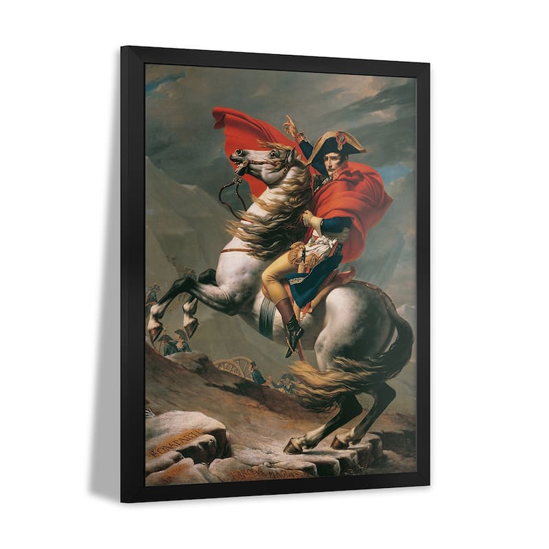 Napoleon Crossing The Alps Premium Framed Poster by Jacques-Louis David