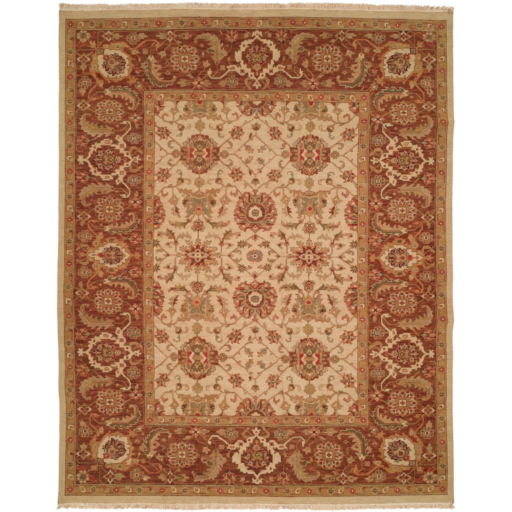 Traditional Multi-Colored Flatweave Wool Area Rug