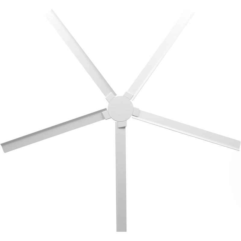 Ceiling Fan 72" Industrial 5-Blade White IPX4 Outdoor Use