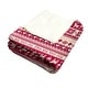 preview thumbnail 17 of 15, Christmas Striped Flannel Fleece Throw Blanket — Soft Holiday Blanket