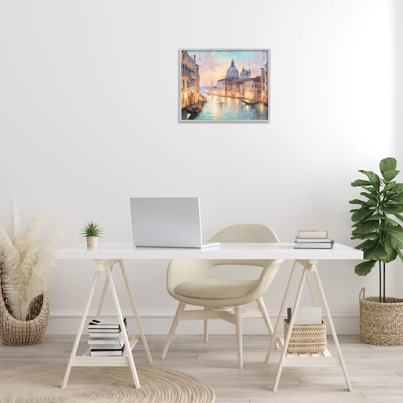 Stupell Scenic Venetian Canal Framed Giclee Art Design By Kim Allen