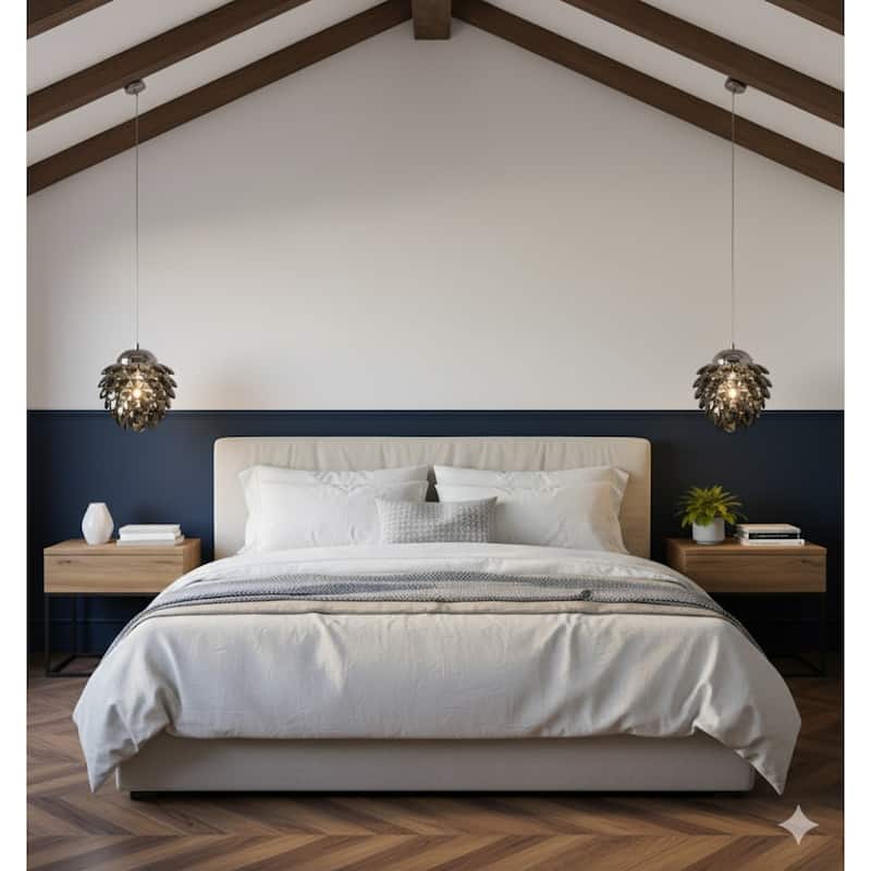 1 Light Smoke Crystal Pendant