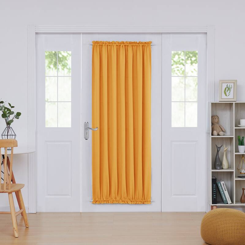 Deconovo French Door Curtain with Rod Pocket and Tieback 1 Panel