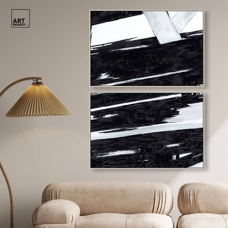 Geometric Story Canvas Set of 2 by Art Remedy