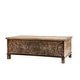 preview thumbnail 9 of 32, The Curated 17th Century Trunk Solid wood hand-carved 48" Coffee Table - 48 x 24 x 17 (H)