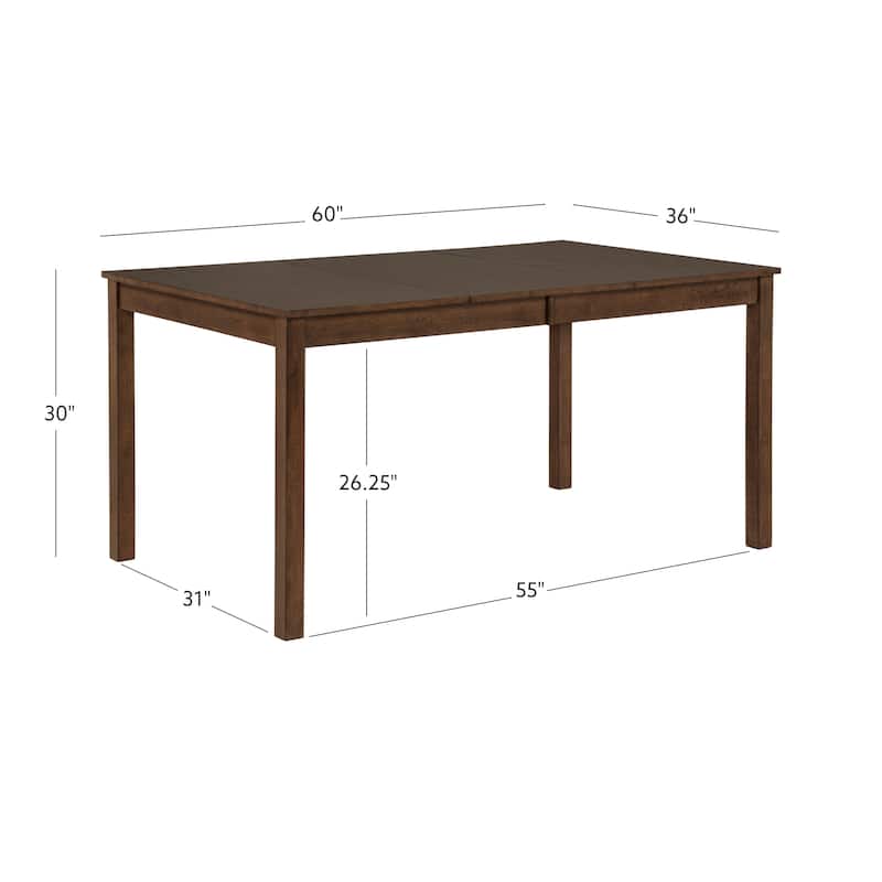 Warren Rectangle Dining Table Brown