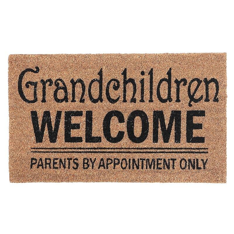 Coir Door Mat (Grandchildren Welcome Parents By Appt) - 2' x 6' Runner