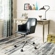 preview thumbnail 1 of 7, Carbon Loft Earl Dark Grey/ Chrome Swivel Office Chair - 21.5" x 22.8" x 35"