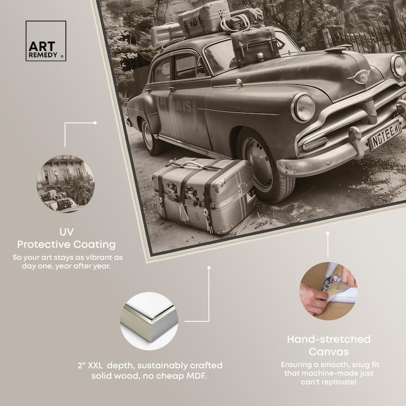 Pack Up the Car Canvas by Art Remedy