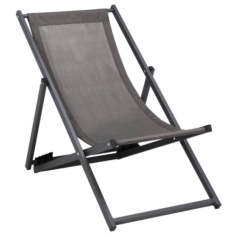 SAFAVIEH Outdoor Malaya Set of 2 Sling Chairs - 36" W x 22" D x 30" H - 36Wx22Dx30H