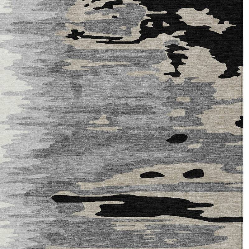 HomeRoots Abstract Transitional Rectangle Outdoor Rug