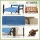 preview thumbnail 5 of 7, Patio Dining Set, Outdoor Dining Table and Chairs Set with Textilene Chairs, Adjustable Umbrella Hole for Garden, Backyard