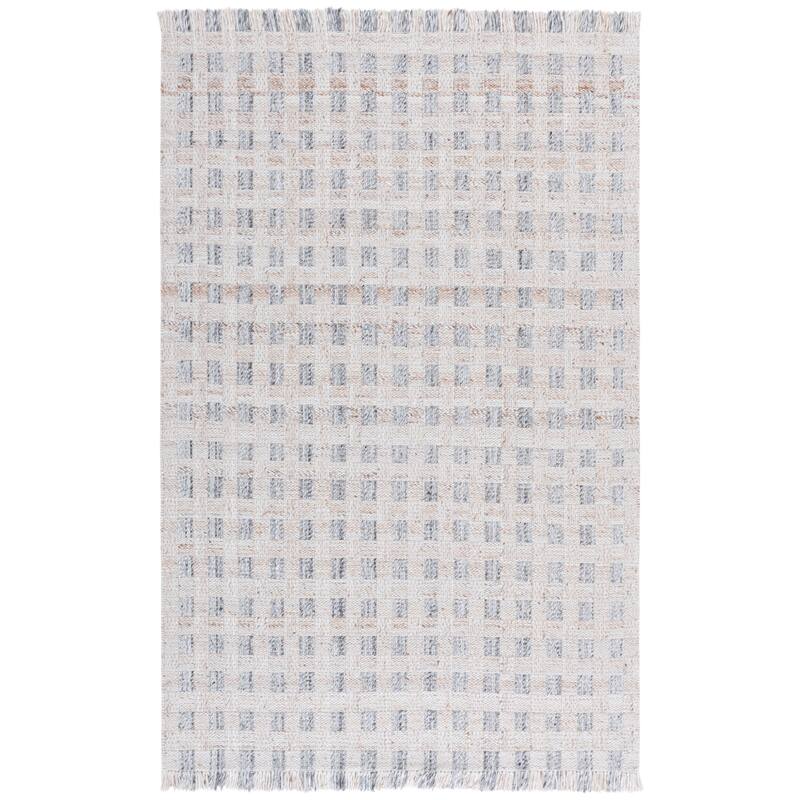 SAFAVIEH Handmade Renewal Friedlinde Rug - 6' Square - Ivory/Grey