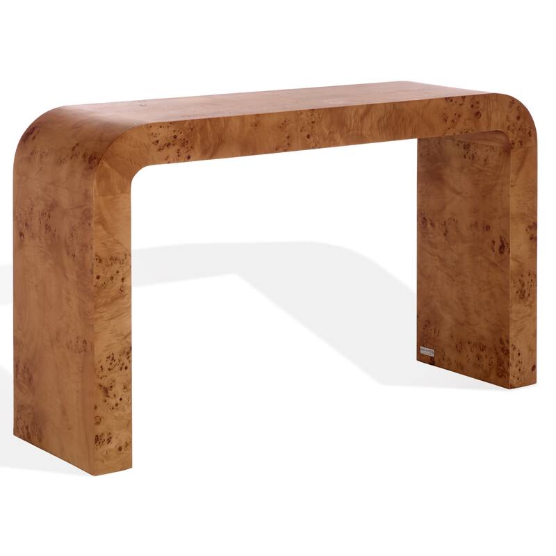 SAFAVIEH Couture Tessly Burl Veneer Console Table - 54"W x 15"D x 32"H