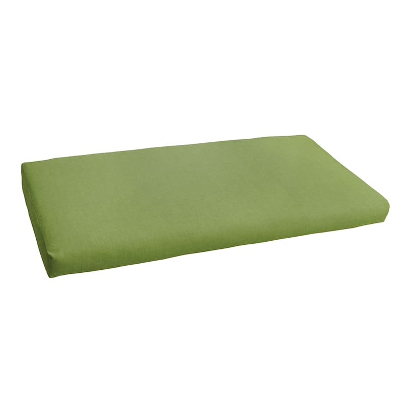 Sunbrella Cilantro Green Indoor/Outdoor Bench Cushion - 48 in W x 19 in D
