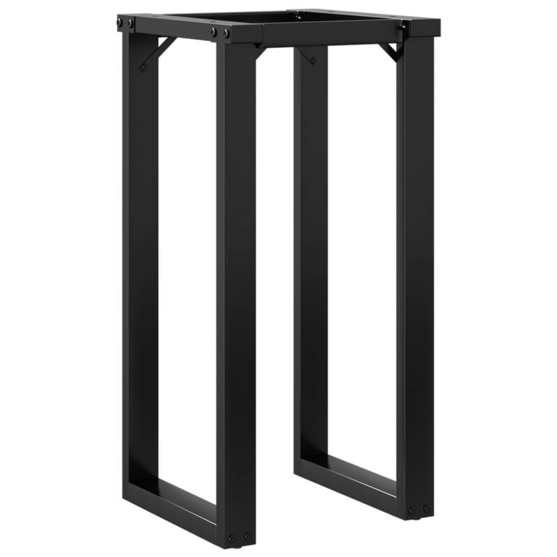 vidaXL Dining Table Legs O-Frame 15.7"x15.7"x28.7" Steel - 15.7" x 15.7" x 28.7"