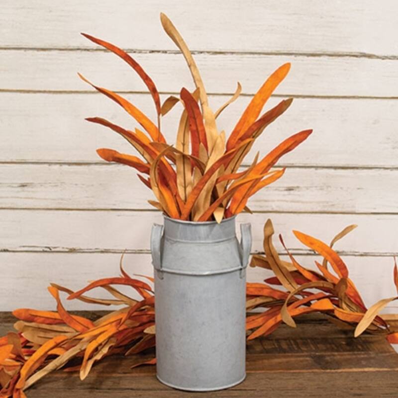 Orange and Cream Yucca Leaves Branch with Soft Fall Tones for Seasonal Decor - 14 x 1 x 36 in.