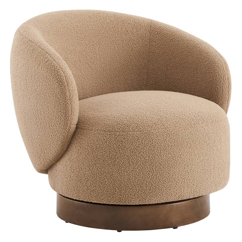 Spruce & Spring Ariel Upholstered Swivel Accent Chair Fabric