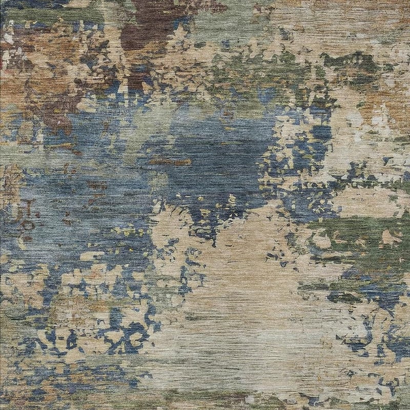 HomeRoots Abstract Transitional Rectangle Outdoor Rug - 10' X 14'