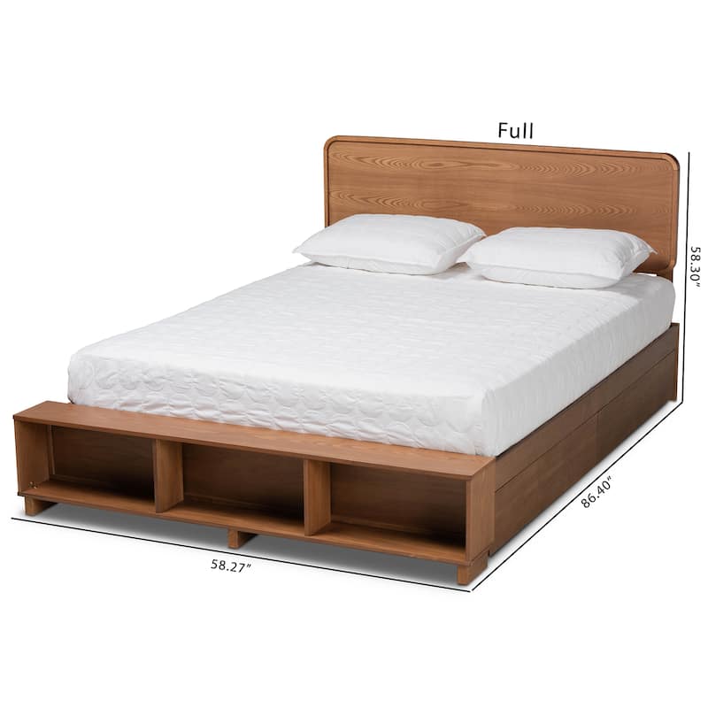 Vita Modern Transitional Wood 4-Drawer Platform Storage Bed