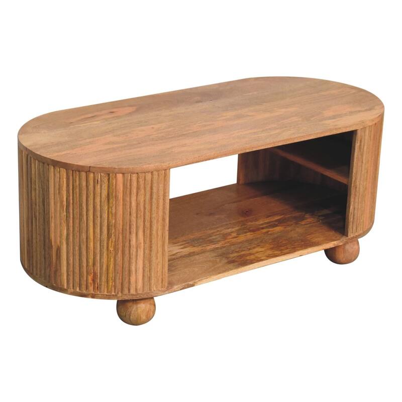 Artisan Furniture Solid Wood Soba Ball Open Coffee Table