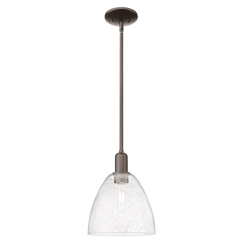 Innovations Lighting Endless Possibilities Arcadia - Bristol - 1 Light 9" Stem Hung Mini Pendant - Oil Rubbed Bronze/Seedy
