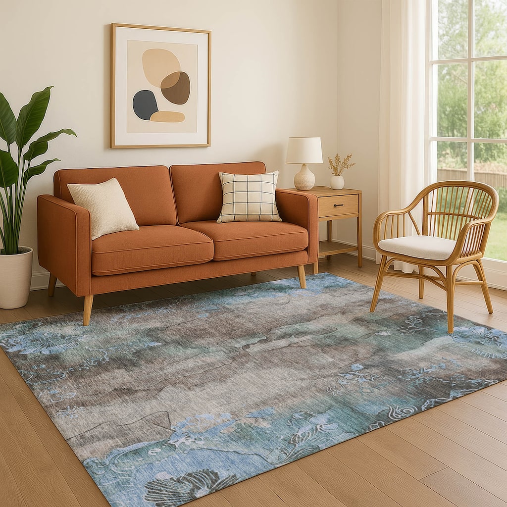 Premium Washable Super Soft Abstract Chic Mayfield Rug