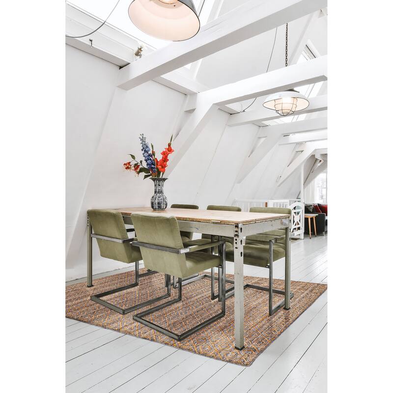 ECARPETGALLERY Flat-Weave Palas Denizli Tan Kilim - 5'3 x 7'5