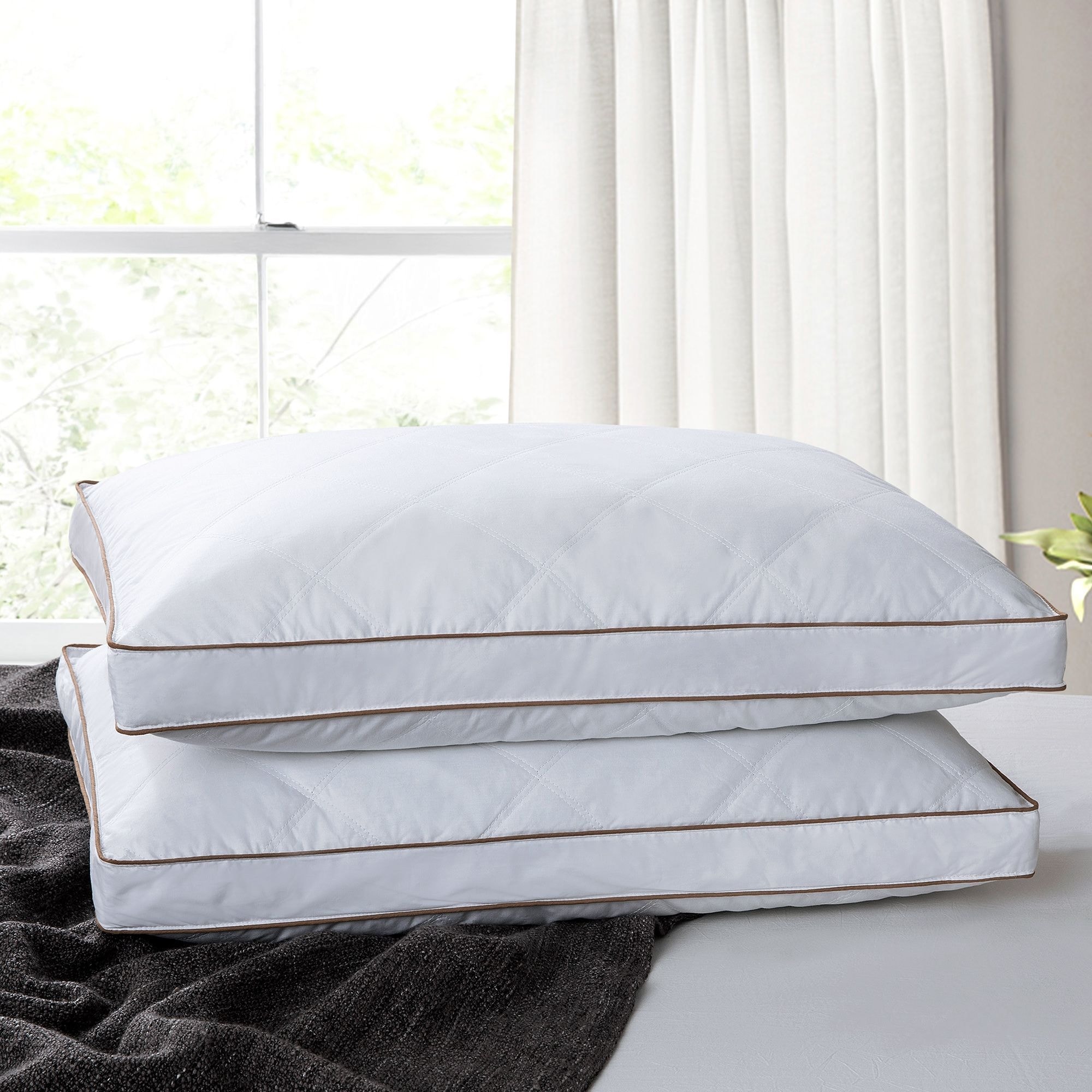 Pure Down Duck Feather 18 in. x 18 in. Pillow Insert (Set of 2) PD