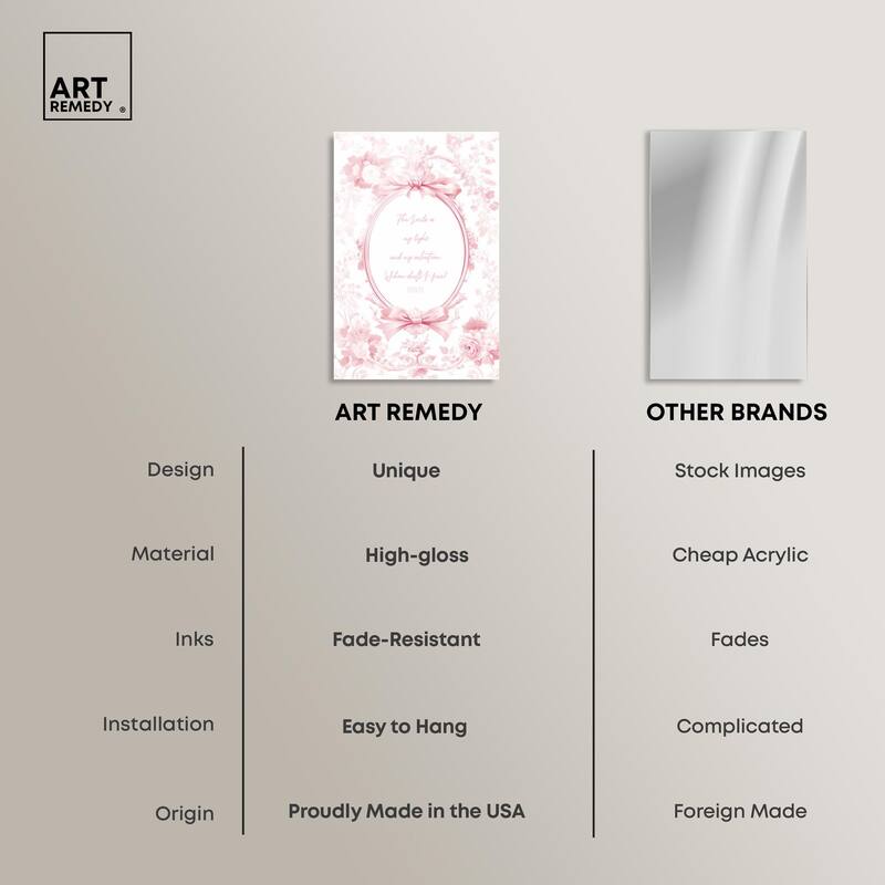 My Light Pink Acrylic by Art Remedy, Ready to Hang