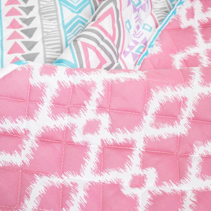 Lush Decor Stripe Malibu Reversible Oversized Quilt