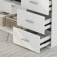 preview thumbnail 59 of 62, L-shaped executive desk With 3 Drawers for Home and Office