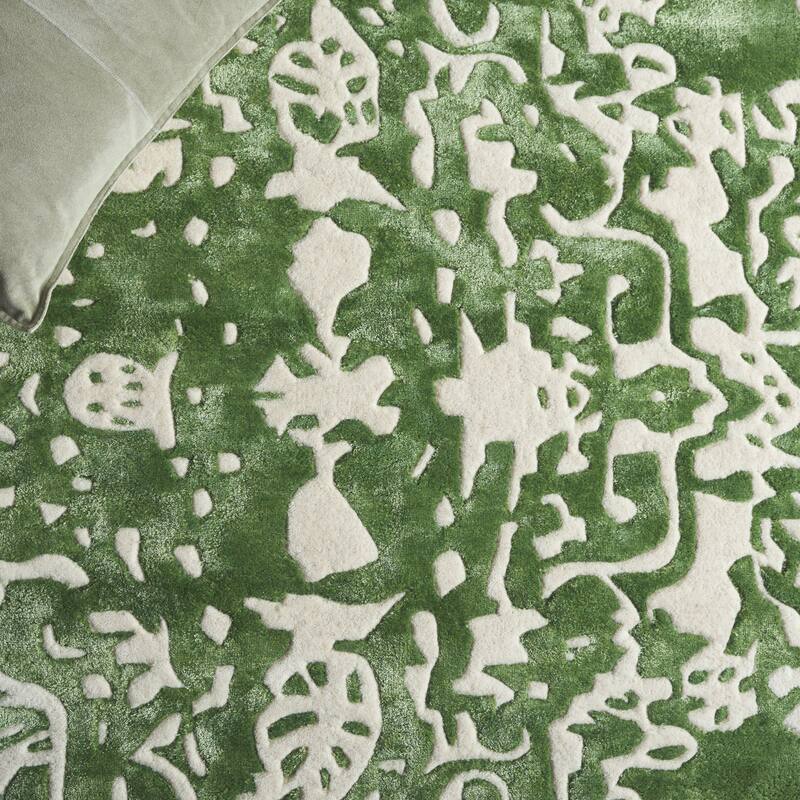SAFAVIEH Handmade Fifth Roselette Avenue Modern Abstract Wool Rug
