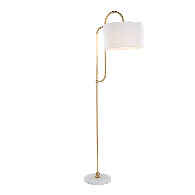 Silver Orchid Laken 63" Metal Floor Lamp