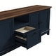 preview thumbnail 21 of 45, Rustic 72-Inch TV Stand with Adjustable Shelves, Hidden Storage - 72" in Width