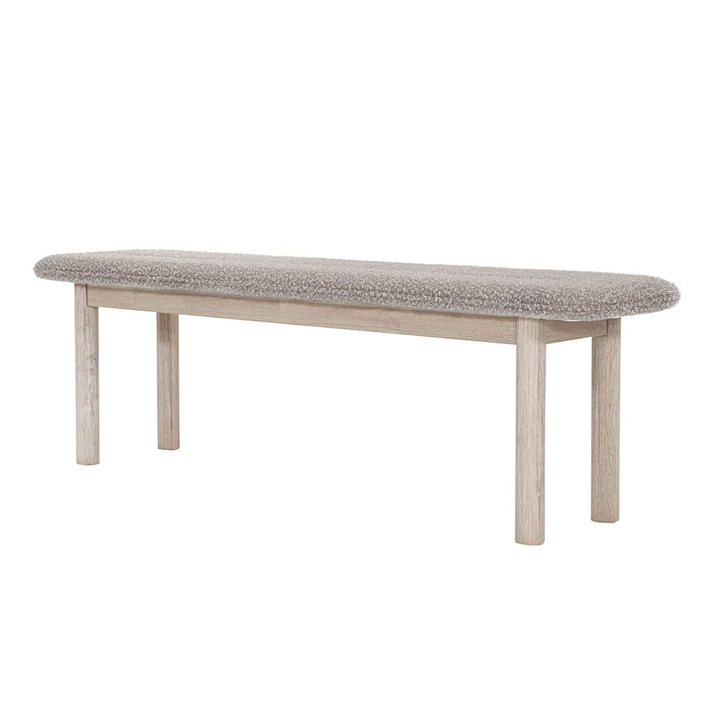 Willow Upholstered Acacia Accent Bench