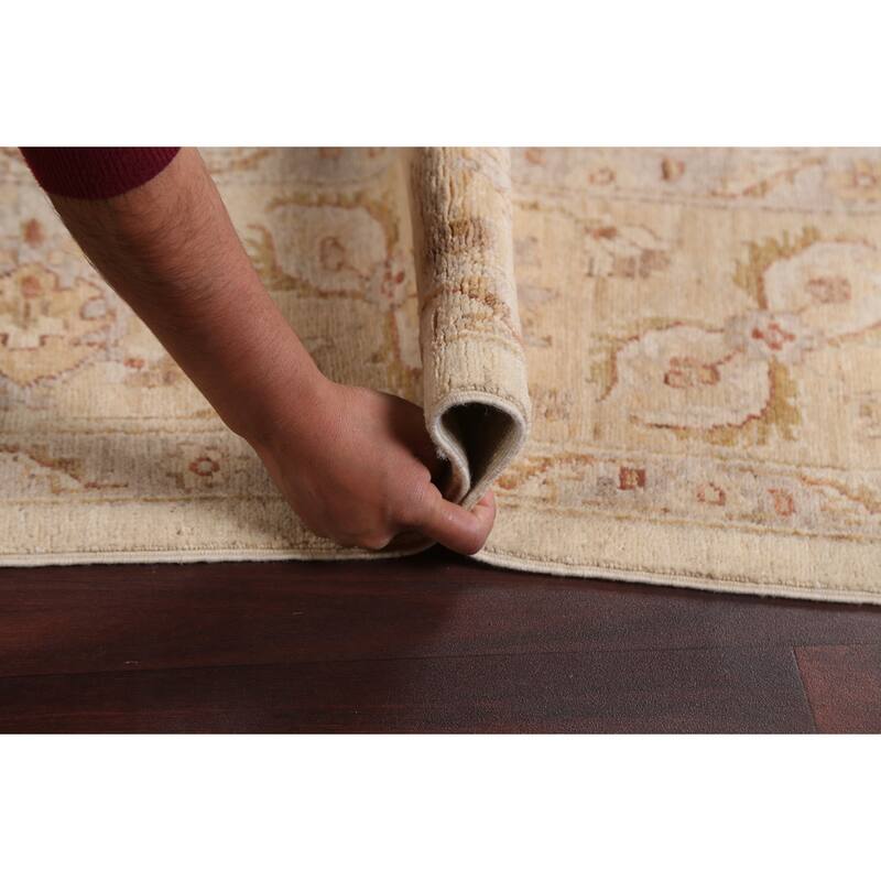Vegetable Dye Chobi Peshawar Traditional Wool Area Rug Hand-knotted - 6'5" x 9'3"