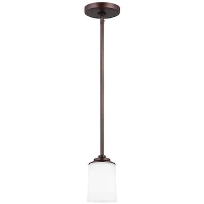 Kemal One Light Transitional Mini-Pendant in Bronze