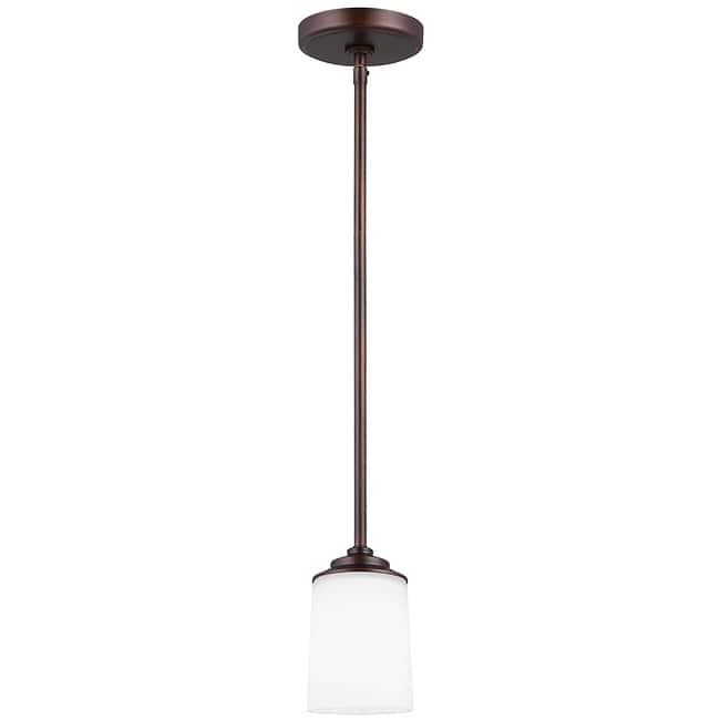 Kemal One Light Transitional Mini-Pendant in Bronze