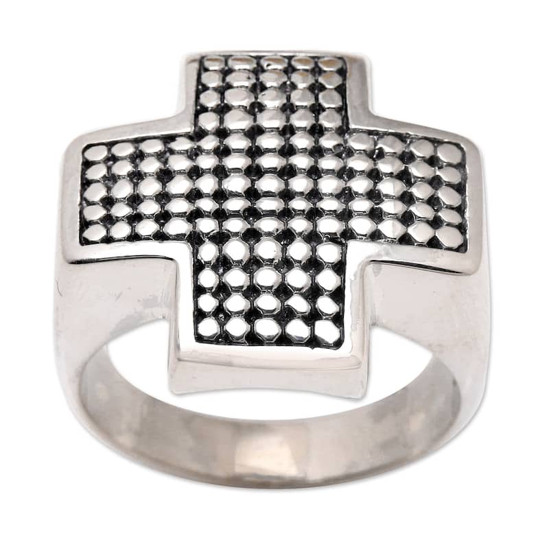 Novica Handmade Saving Grace Men'S Ring