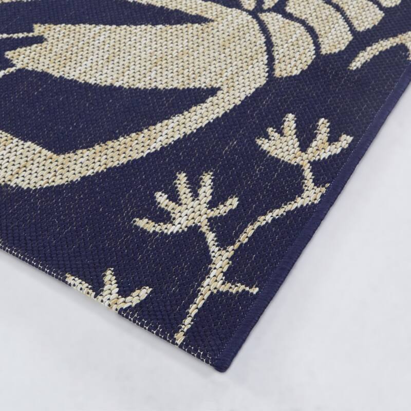 Ariel Tropical Coastal Area Rug