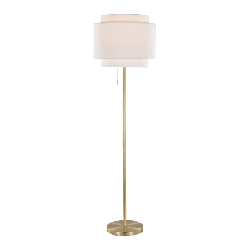 Silver Orchid Layne 64" Metal Floor Lamp