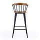 preview thumbnail 6 of 6, Merrick Wood and Iron Spindle Bar Stool
