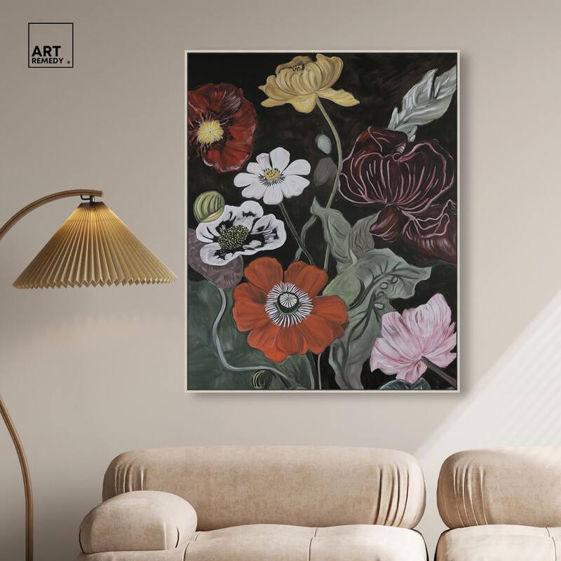 Ruby Revelry Canvas by Art Remedy