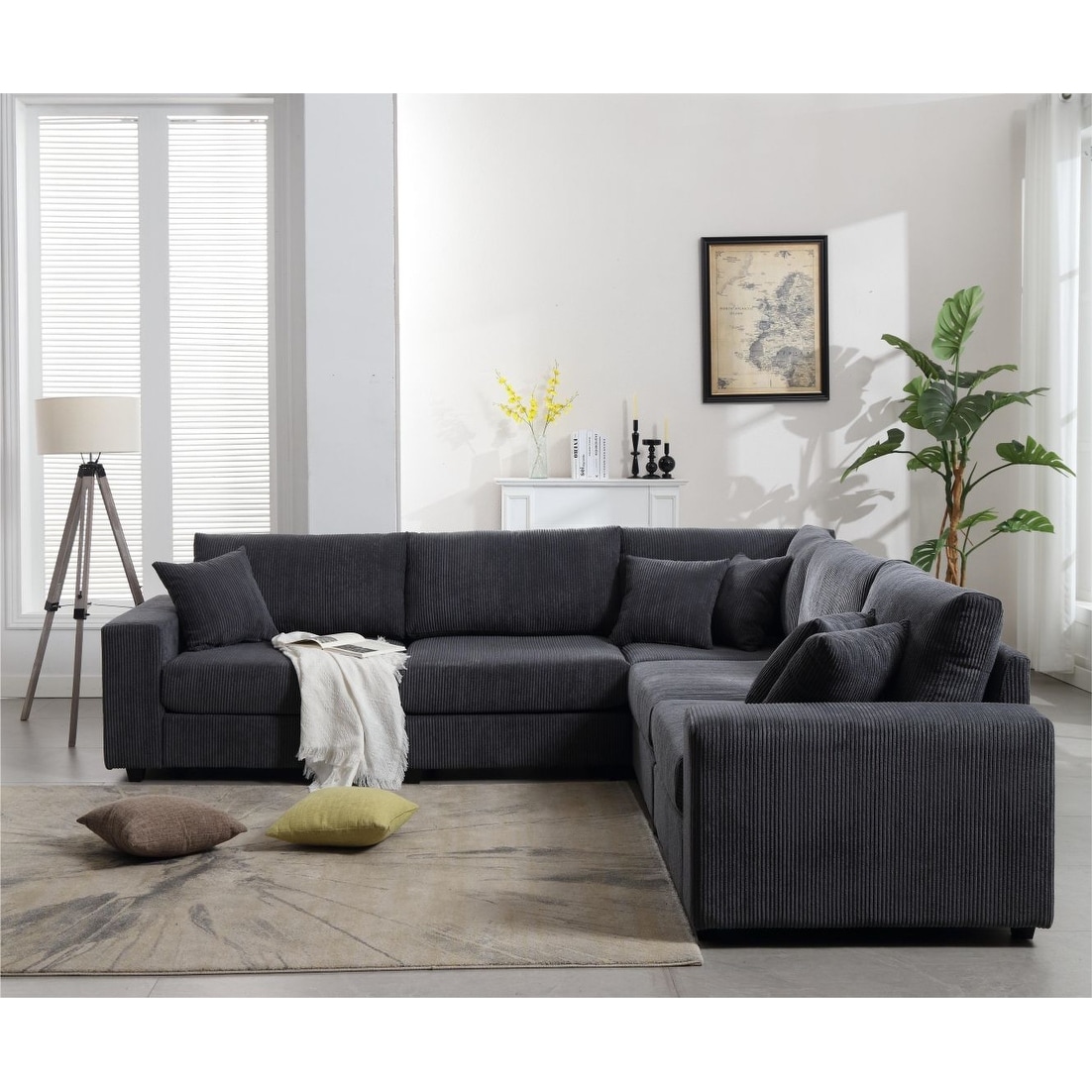 Deep outlet corduroy couch