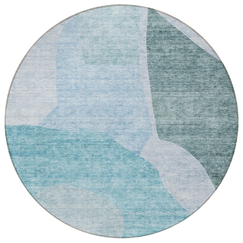 HomeRoots Abstract Transitional Rectangle Outdoor Rug