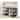 Convenience Concepts Designs2Go Double Trestle Desk with Shelves