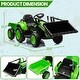 preview thumbnail 16 of 26, 3 in 1 Ride On Tractor with Trailer, 12V Kids Electric Vehicles Ride On Toy